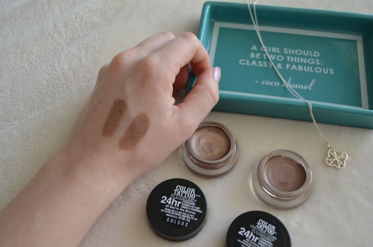 maybelline color tattoo review, maybelline color tattoo, maybelline color tattoo leather, color tattoo review, color tattoo, maybelline, beauty, beauty blogger, bbloggers, weezywee blog, allison kehoe blog, color tattoo bad to the bronze, color tattoo creamy beige, best color tattoos, best maybelline color tattoos, color tattoo swatches, maybelline swatches, maybelline color tattoo swatches, creamy eyeshadow, best eyeshadow base, eyeshadow, eyeshadow base