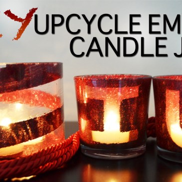 diy upcycle recycle empty candle jars